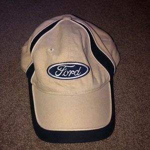 Ford Cream Baseball Hat